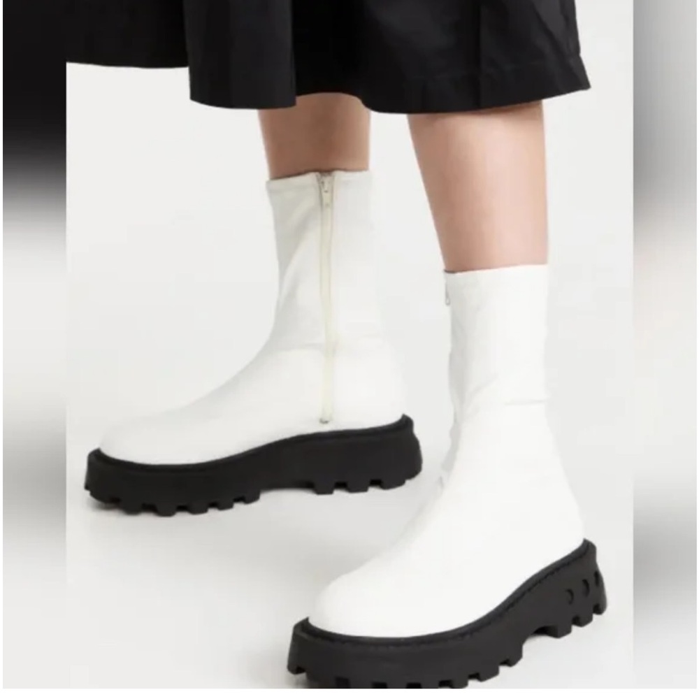 Simon Miller White Platform Ankle Boots